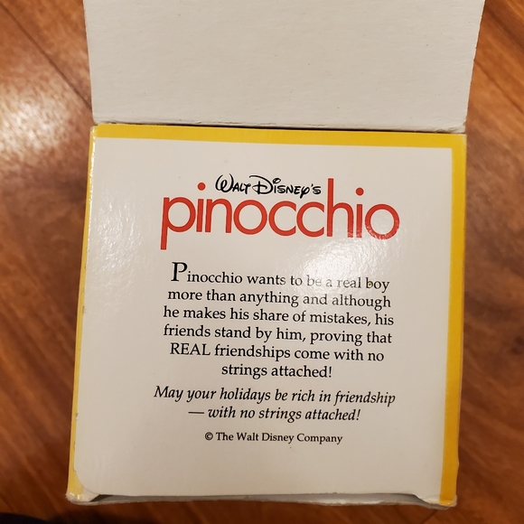 Vintage 1994 Disney Ornaments Pinocchio, Beauty & the Beast, Aladdin, Lion King - Picture 2 of 16